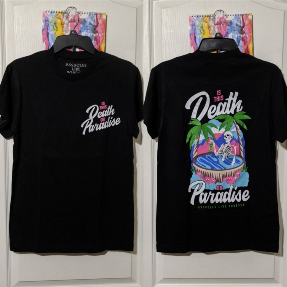 Assholes Live Forever ALF Linda Finegold Death Or Paradise Short Sleeve T-shirt